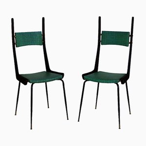 Mid-Century Italian Side Chairs, 1950s, Set of 2