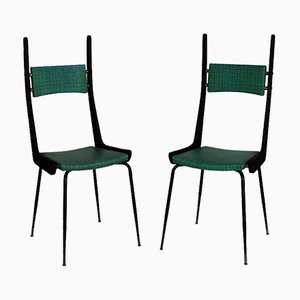 Set of Mid-Century Italian Side Chairs, 1950s