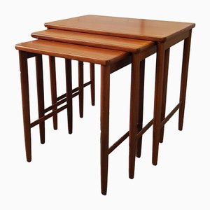 Mid-Century Rosewood Nesting Tables from Opal Möbel, Set of 3