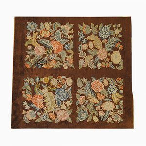 Vintage Art Deco Teppich mit floralem Muster von Savonnerie
