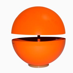 Lampe de Bureau Globe Orange par Andrea Modica pour Lumess, 1980s