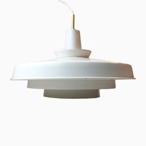 White Tiered Pendant Light from Louis Poulsen, 1970s