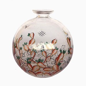 Vase Vintage en Verre Émaillé par Luigi Fontana pour Vedar