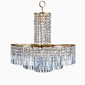 Vintage Cut Crystal Chandelier from Bakalowits & Söhne