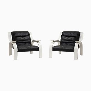 Set of Woodline Armchairs by Marco Zanuso for Arflex, 1964