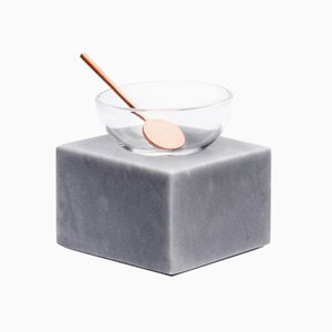 Cuenco Half Moon de mármol y vidrio de Elisa Ossino para Paola C.