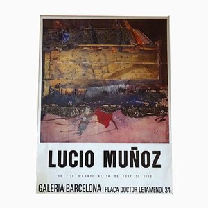 Poster della mostra di Lucio Muñoz, 1990