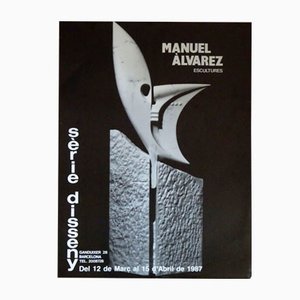 Poster della mostra di Manuel Álvarez, 1987