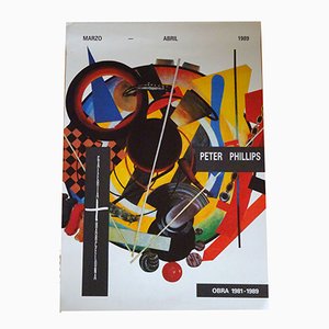 Póster de la exposición Peter Phillips, 1989