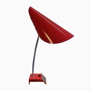 Lámpara de mesa Mid-Century roja de Josef Hurka para Napako, 1960