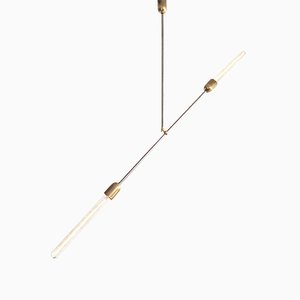 Industrial Steel & Brass Modern Pendant Lamp from Balance Lamp