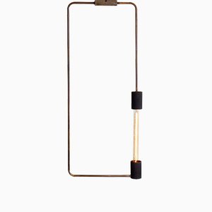 Minimalistische industrielle rechteckige Deckenlampe von Balance Lamp