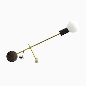 On The Edge Modern Brass Adjustable Desk Light from Balance Lamp