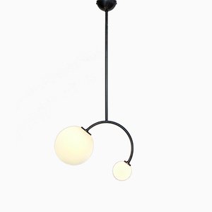 Black DIGON mini Lamp with Globe Shades in 2 Sizes from Balance Lamp