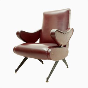 Reclining Lounge Chair by Nello Pini for Mobilificio Oscar Gigante, 1960s