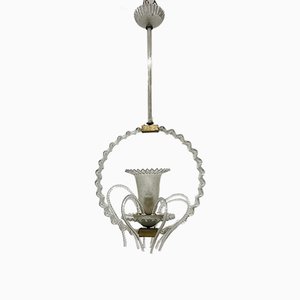 Lámpara colgante antigua de cristal de Murano de Barovier & Toso