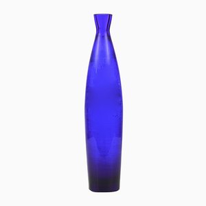 Skandinavische Glas Vase von Gunnar Ander für Elme Glasbruk, 1970er