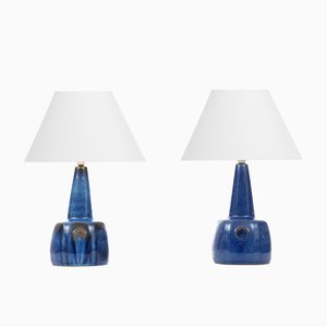 Scandinavian Ceramic Table Lamps by Maria Philippi for Søholm, 1960s, Set of 2