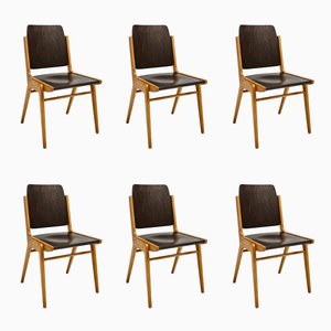 Mid-Century Dining Chairs by Franz Schuster for Wiesner-Hager, Set of 6
