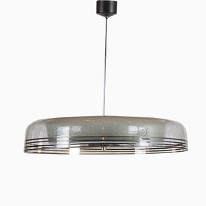 Lampe de Suspension Mid-Century en Verre de Napako, République Tchèque, 1950s