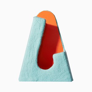 Agari Vase in Light Blue and Orange by Piloh