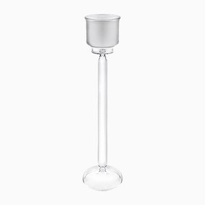 Medium Glass Ambra Candleholder by Aldo CIbic per Paola C.