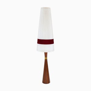 Lámpara de pie escandinava de teca, años 60
