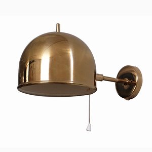 Messing Wandlampe von Bergboms, 1960er