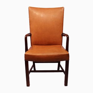 Cognac Leather Armchair from Fritz Hansen, 1944