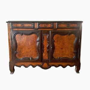 Antique Louis XV Style Carved Elm Sideboard