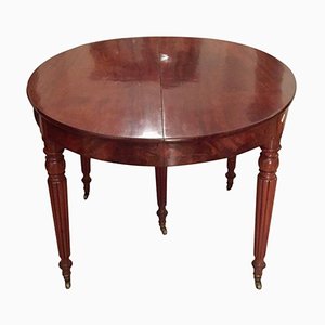 Antique French Mahogany Dining Table by Louis Philippe, 1850s