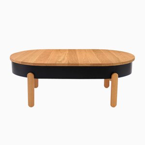 Grande Table Basse en Chêne Noir par Daniel García Sánchez pour WOODENDOT