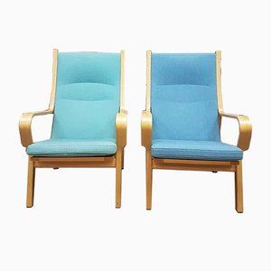 Juego de butacas danesas vintage de Hans J. Wegner, años 50