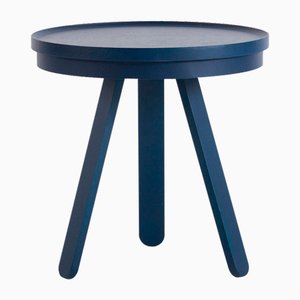 Small Blue Batea Tray Table by Daniel García Sánchez for WOODENDOT