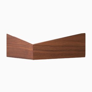 Small Walnut Pelican Shelf with Hidden Hooks by Daniel García Sánchez for WOODENDOT