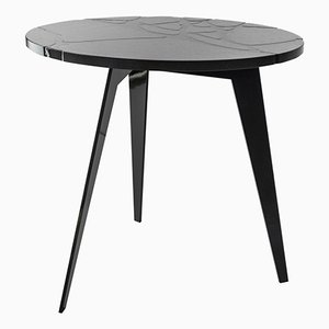 Round Filodifumo Outdoor Table in Lava Stone and Steel by Riccardo Scibetta & Sonia Giambrone for MYOP