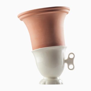#01 Mini HYBRID Vase in White by Tal Batit