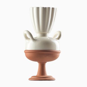 #03 Mini HYBRID Vase in White by Tal Batit