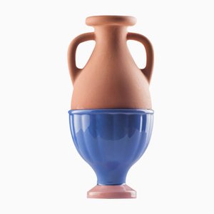 Vaso #04 Mini HYBRID blu marino-rosa chiaro di Tal Batit