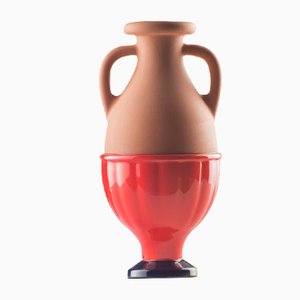 #04 Mini HYBRID Vase in Cobalt-Red by Tal Batit