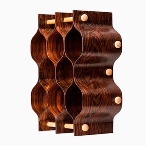 Rosewood & Beech Wine Rack by Torsten Johansson for AB Formträ, 1950s