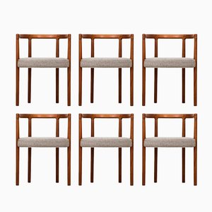 Model 195 Dining Chairs by Ole Gjerløv-Knudsen for France & Søn, 1960s, Set of 6