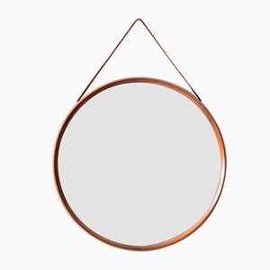 Espejo de pared circular de Uno & Östen Kristiansson para Luxus, años 50