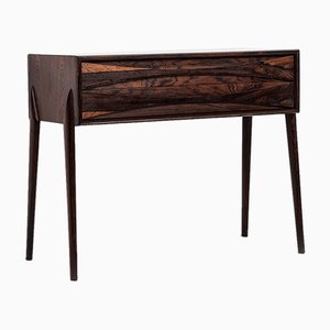 Mid-Century Rosewood Side Table by Rimbert Sandholt for Glas & Trä Hovmantorp