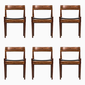 Danish P J-3-2 Dining Chairs by Grete Jalk for Poul Jeppesen, 1960s, Set of 6