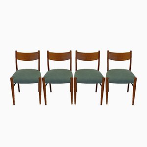 Italienische Stühle aus Eiche, 1950er, 4 . Set