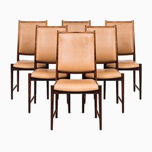 Darby High-Back Dining Chairs by Torbjørn Afdal for Nesjestranda Møbelfabrik, 1950s, Set of 6