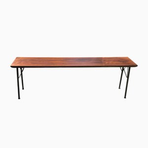 Danish Solid Rosewood Bench, 1960s
