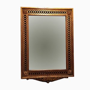 Espejo de madera tallada dorada, años 20