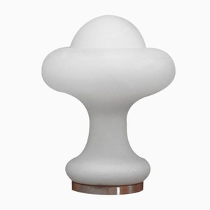 Lampe Champignon en Verre Givré de Peill & Putzler, 1960s